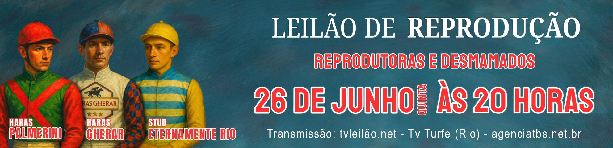 Slide LEILÃO DE REPRODUÇÃO HARAS C P G E S.E.R