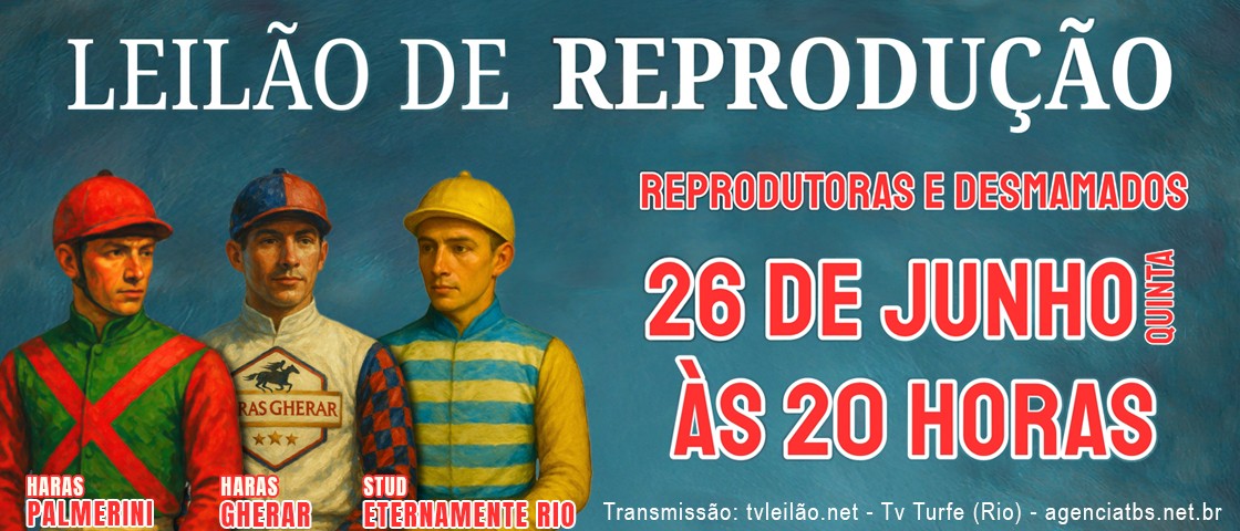 Slide LEILÃO DE REPRODUÇÃO HARAS C P G E S.E.R