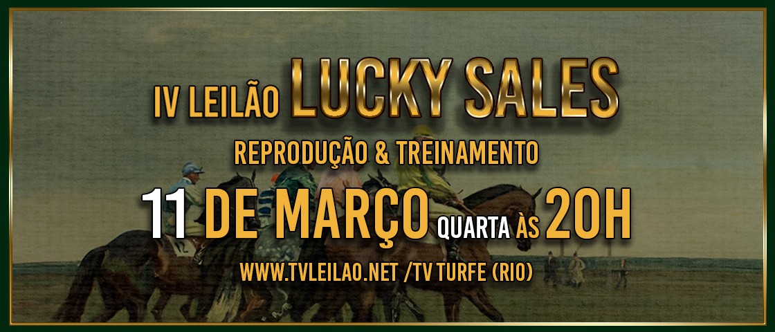Slide LEILÃO LUCKY SALES 2026