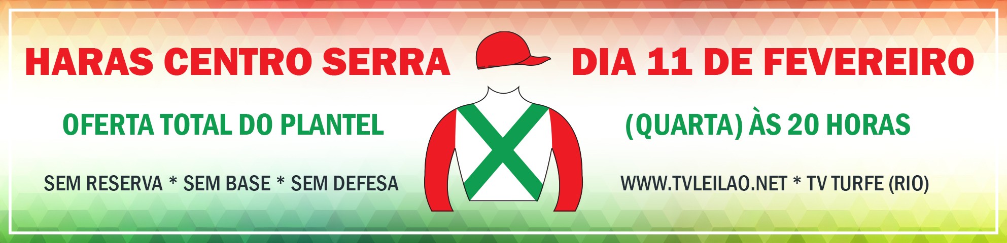 Slide LEILÃO HARAS CENTRO SERRA