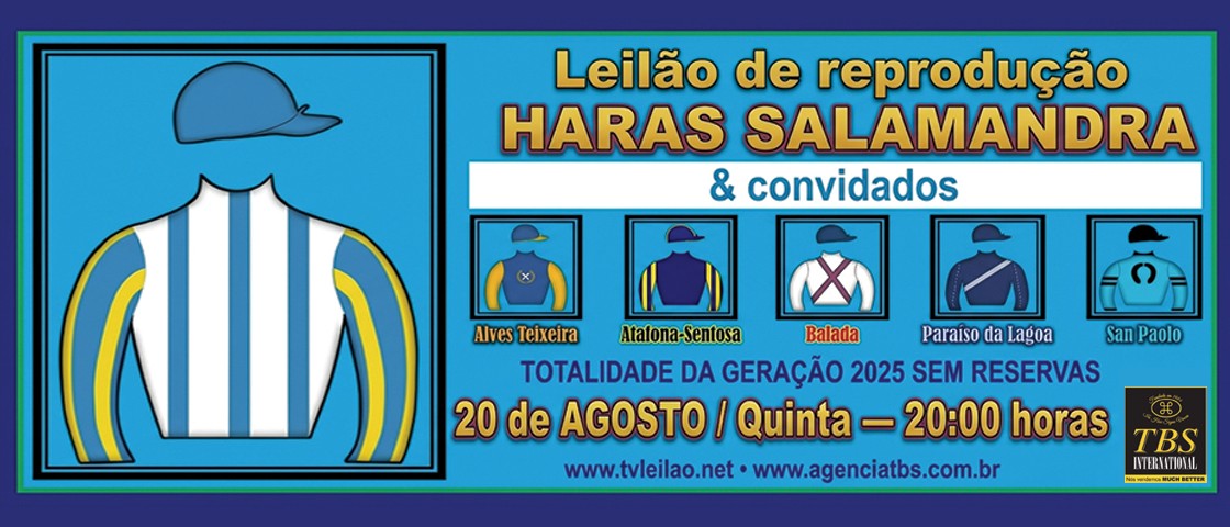 Slide LEILÃO HARAS SALAMANDRA 2026